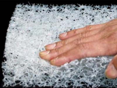 車いすクッション NR角座カルファクッション薄型穴無(NR-44) ウェルファン ナーシングラッグ 座位 体圧分散 床ずれ防止医療用羊毛の説明