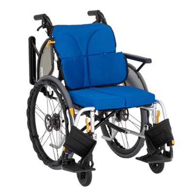 【非課税】ネクストコアⅡ マルチ NEXT2-31B 自走用車いす 介助兼用 ノーパンクタイヤ　ブルー