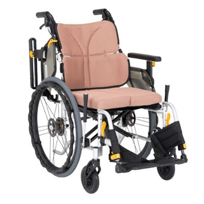 【非課税】ネクストコアⅡ アジャスト NEXT2-51BE 自走用車椅子 介助兼用 モジュールタイプ 伸縮式ブレーキ仕様　オークル