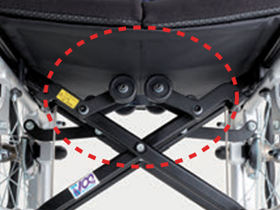 【非課税】自走式車椅子 カルッタ CRT-SG-3B ノンバックブレーキシステム 軽量車いす MIKIの説明