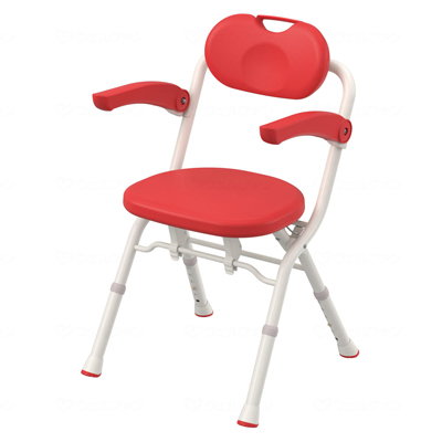 アロン化成 折りたたみ シャワーベンチ A-Sフィット レッド