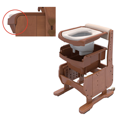 家具調トイレセレクトR ひじかけはねあげ 介護 高齢者 ポータブルトイレ 安寿/アロン化成の説明