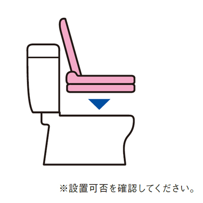 補高便座 ウォシュレット付補高便座SS1 3cm/5cm EWCS450S-55・EWCS440S-55・EWCS451N-55・EWCS441N-55 TOTOの説明