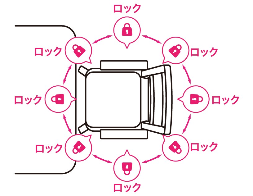 ピタットチェアFit PT-FT25 標準 組立済み 高さ調整の説明