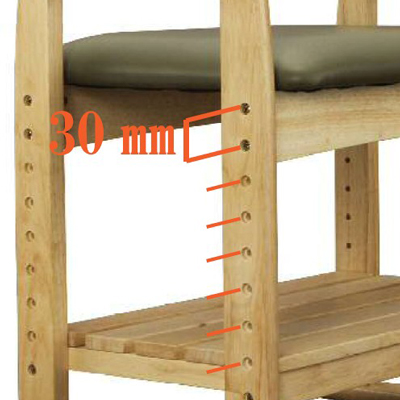 肘付スツール W-5H(NA/DBR) 立ち上がりサポート 玄関 和室 洋室の説明