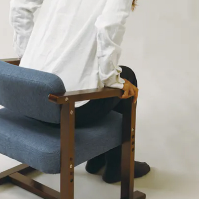 ちょこっとイス LC-11(BR/NV) 座椅子 ローチェアの説明