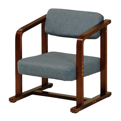 ちょこっとイス LC-11(BR/NV) 座椅子 ローチェア ネイビー