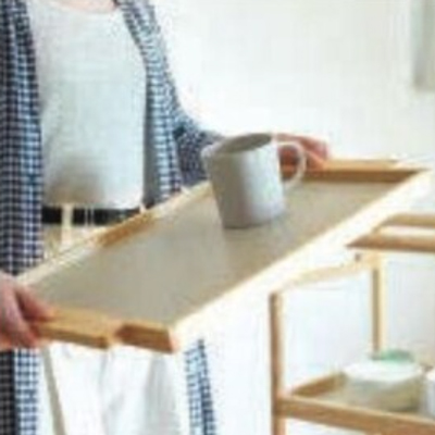 暮らし支えるワゴン RSP-KW1(BR/NA) 配膳ワゴン 滑り止め加工の説明