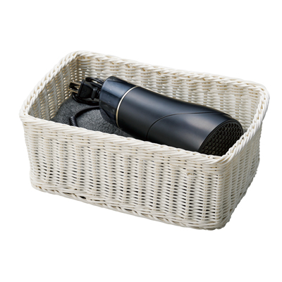 スクエアアメニティーバスケット K3P-025 K3P-026 抗菌 丸洗い可   の説明