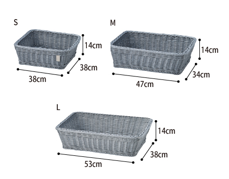 脱衣かご K3P-034 K3P-036 K3P-035 抗菌 丸洗い可   のサイズ