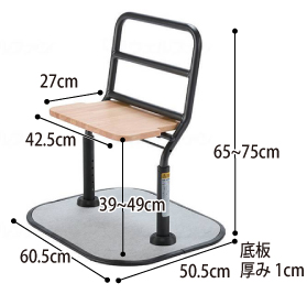 面タッチ・ドゥ TM-380D 面手すり のサイズ