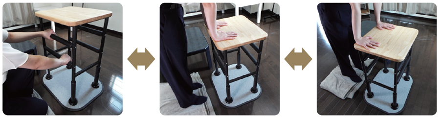 面タッチ・アイランド TM-700 面手すりの説明