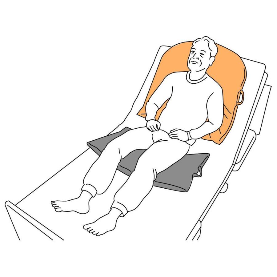 M-ableクッション《D型 MC-D》清拭タイプ使用例