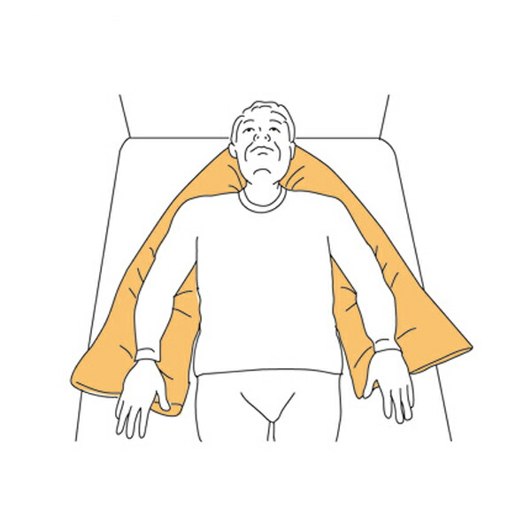 M-ableクッション《I型 MC-I》清拭タイプ使用例