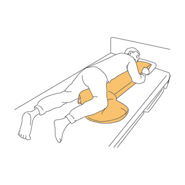 M-ableクッション《J型 MC-J》清拭タイプ使用例