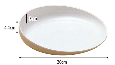 自助食器 すくいやすい皿 F501-00 F503-00 2枚セット 片手でも使いやすい 食事補助 自立支援用品のサイズ