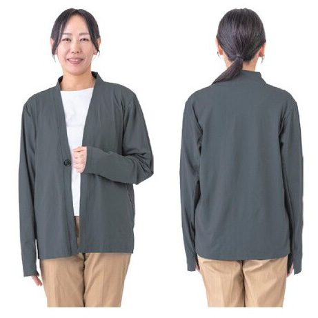 UVカット率98% UVカーディガン フットマーク(403060) 接触冷感素材 の説明