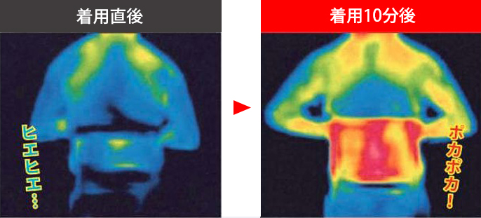 TERAXHOT 血行促進温感インナー S～LLの説明