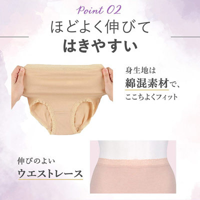 婦人用 フィットショーツ 6枚セット MP8591 ベージュセットの説明
