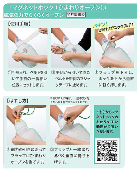 プライムフラットひらい手 2枚(両手分) 1795 五本指タイプ 介護ミトン（手袋）の説明
