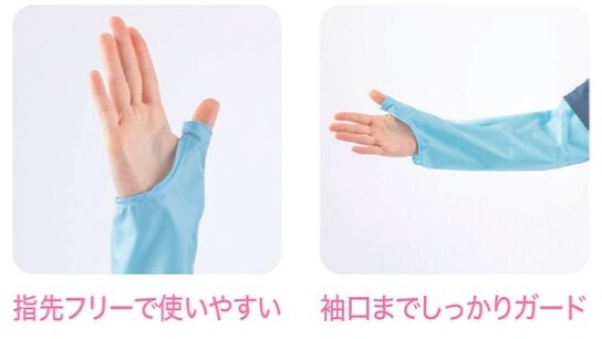 塩素系漂白剤につよいアームカバー の説明