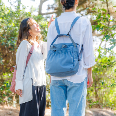 リュックライク コアルーバッグ 5WAY 大容量 撥水 A4収納可の説明