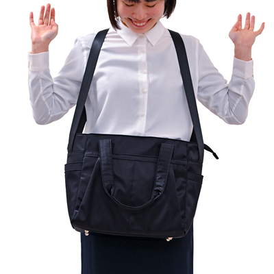 コアルー プライム 5way 大容量 撥水 A4・PC収納可 訪問看護 ケアマネ スタッフ向けリュックの説明