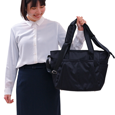 コアルー プライム 5way 大容量 撥水 A4・PC収納可 訪問看護 ケアマネ スタッフ向けリュックの説明