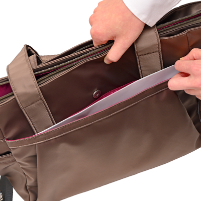 コアルー プライム 5way 大容量 撥水 A4・PC収納可 訪問看護 ケアマネ スタッフ向けリュックの説明