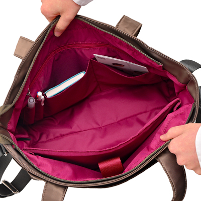 コアルー プライム 5way 大容量 撥水 A4・PC収納可 訪問看護 ケアマネ スタッフ向けリュックの説明