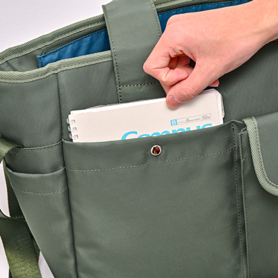 コアルー ウィンク 5way 大容量 撥水 A4・PC収納可 訪問看護 ケアマネ スタッフ向けリュックの説明