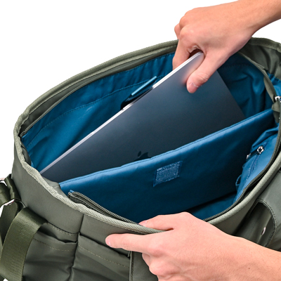 コアルー ウィンク 5way 大容量 撥水 A4・PC収納可 訪問看護 ケアマネ スタッフ向けリュックの説明