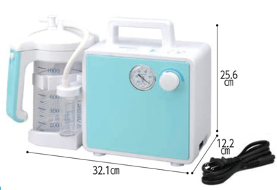 電動吸引器 ミニックⅢ-Sのサイズ