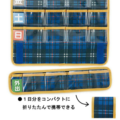 飲み忘れ防止 お薬ポケット1週間(JDP1N) スケーターの説明