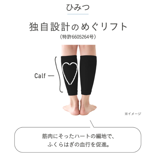 好きなときだけ！ふくらはぎ押し上げサポーター 洗い替え 3枚セット 着圧の説明