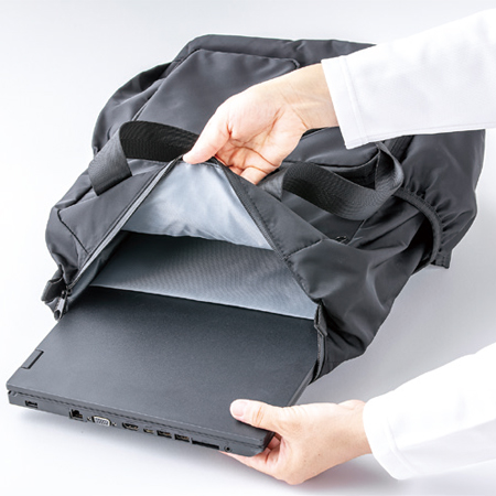 訪問バッグ 撥水 トート・リュックプラス(404205) フットマーク ケアマネ･看護師･訪問介護看護スタッフ向けトートバッグ･リュックサックの説明