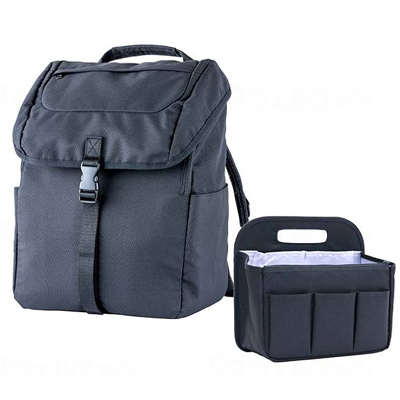 訪問バッグ 撥水 ワークリュック２(404203) フットマーク ケアマネ･看護師･訪問介護看護スタッフ向けリュックの説明