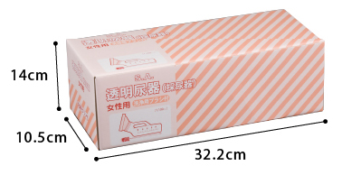 底部安定尿器 S.A.塩ビ透明尿器の説明